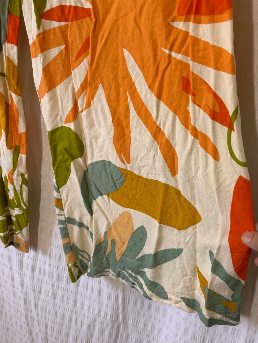 Lucky Brand Tropical Floral Wide Leg Pants Sz XL - Picture 3 of 8